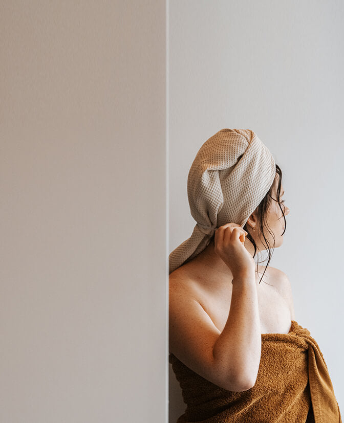 Handdoek-hair towel- mellon - cuddle buddy